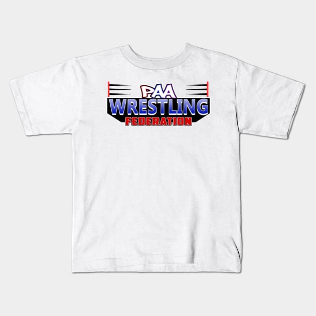 PAA Wrestling Federation Kids T-Shirt by paastreaming